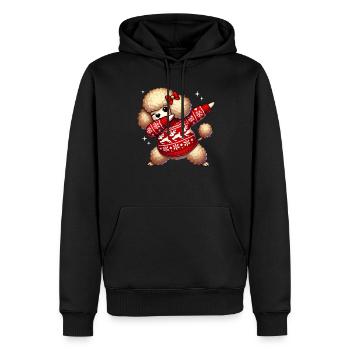 Christmas Poodle Lover Poodle Ugly - Men’s Premium Organic Hoodie - black - Front - Nico (187cm)