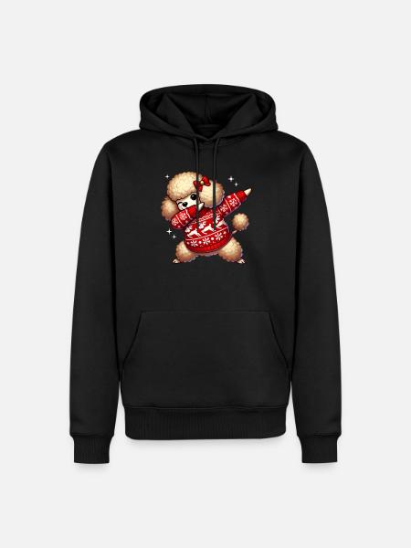 Christmas Poodle Lover Poodle Ugly - Men’s Premium Organic Hoodie - black
