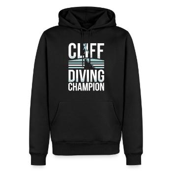 Cliff Diving Adventure Sports Thrill Seeker - Männer Premium Bio Hoodie - Schwarz - Vorne - Nico (187cm)