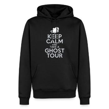 Spooky Adventures on Haunted Ghost Tours and - Men’s Premium Organic Hoodie - black - Front - Nico (187cm)