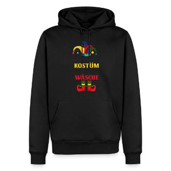 Mein Kostüm Wäsche Ist In Der Wäsche - Männer Premium Bio Hoodie - Schwarz - Vorne - Nico (187cm)