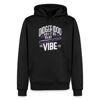 Didgeridoo Player Embracing Aboriginal Instrument - Männer Premium Bio Hoodie - Schwarz - Vorne - Nico (187cm)