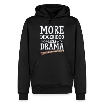 Didgeridoo Player Embracing Aboriginal Instrument - Männer Premium Bio Hoodie - Schwarz - Vorne - Nico (187cm)