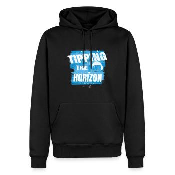 Tipping the Horizon – Paragliding Adventure - Men’s Premium Organic Hoodie - black - Front - Nico (187cm)