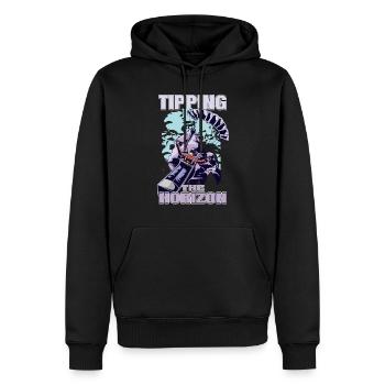 Tipping the Horizon – Paragliding Adventure - Men’s Premium Organic Hoodie - black - Front - Nico (187cm)