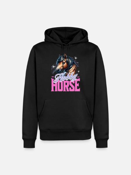 Cheval de loisir Steckenpferd - Sweat à capuche Premium bio Homme - noir