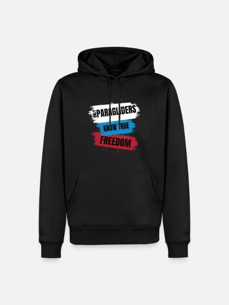 Only Paragliders Know True Freedom - Men’s Premium Organic Hoodie - black