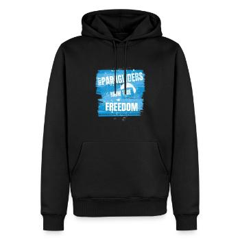 Only Paragliders Know True Freedom - Men’s Premium Organic Hoodie - black - Front - Nico (187cm)