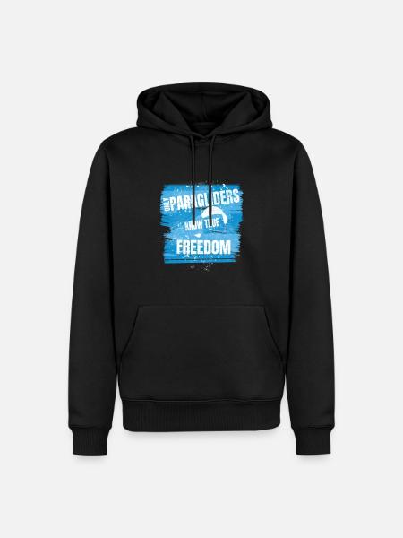 Only Paragliders Know True Freedom - Men’s Premium Organic Hoodie - black