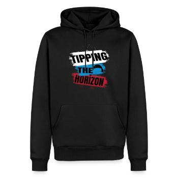 Tipping the Horizon – Paragliding Adventure - Men’s Premium Organic Hoodie - black - Front - Nico (187cm)