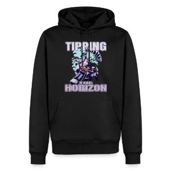 Tipping the Horizon – Paragliding Adventure - Men’s Premium Organic Hoodie - black - Front - Nico (187cm)