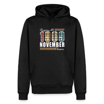 November 1969 Birthday present in November 1969 - Men’s Premium Organic Hoodie - black - Front - Nico (187cm)