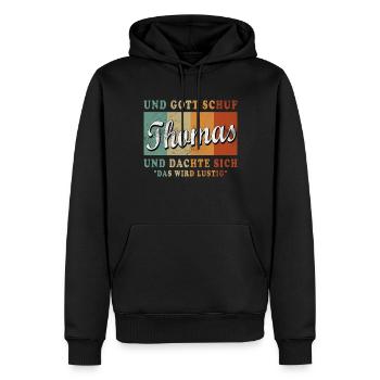 Thomas Lustiger Spruch Vorname Name Thomas - Männer Premium Bio Hoodie - Schwarz - Vorne - Nico (187cm)