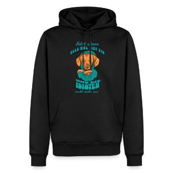 Now everyone takes a deep breath - Men’s Premium Organic Hoodie - black - Front - Nico (187cm)