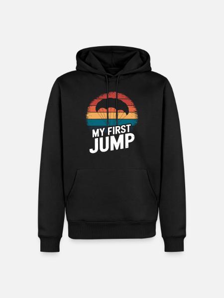 My First Jump Skydiving - Men’s Premium Organic Hoodie - black