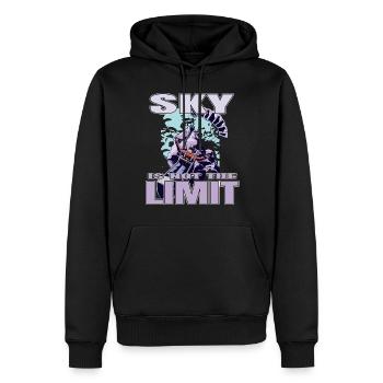 Sky is the Limit - Parapenter Spruch - Sweat à capuche Premium bio Homme - noir - Devant - Nico (187cm)