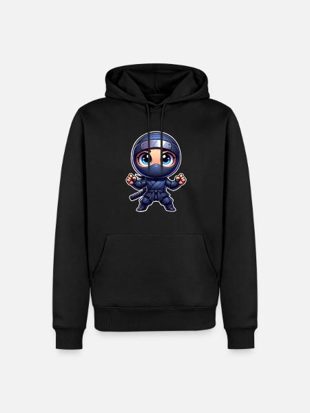 Ninja - Men’s Premium Organic Hoodie - black