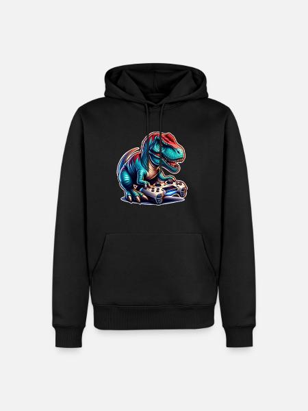 Gaming Dinosaur T Rex - Men’s Premium Organic Hoodie - black