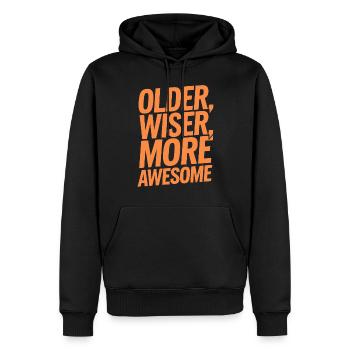 Älter, Weiser, Mehr Großartig Geburtstag Älter - Männer Premium Bio Hoodie - Schwarz - Vorne - Nico (187cm)