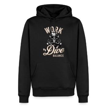 Tauchen Taucher - Männer Premium Bio Hoodie - Schwarz - Vorne - Nico (187cm)