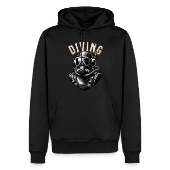 Tauchen Taucher - Männer Premium Bio Hoodie - Schwarz - Vorne - Nico (187cm)