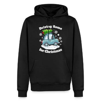 Weihnachten Familie Zuhause Auto Weihnachtsbaum - Männer Premium Bio Hoodie - Schwarz - Vorne - Nico (187cm)