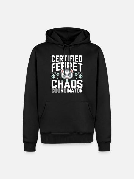 Ferret Owner, Ferret Lover, Sweets - Men’s Premium Organic Hoodie - black