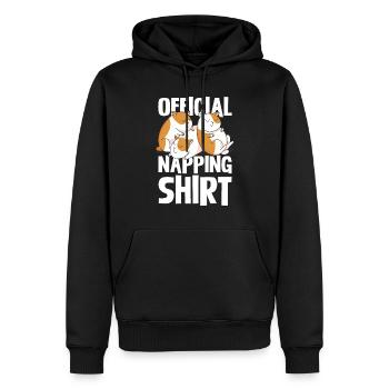 Official guinea pig nap shirt for - Men’s Premium Organic Hoodie - black - Front - Nico (187cm)