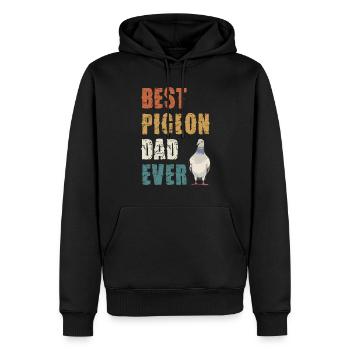 Best pigeon dad ever - Men’s Premium Organic Hoodie - black - Front - Nico (187cm)