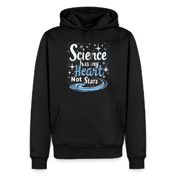 Sceptique de l’astrologie : pensée critique - Sweat à capuche Premium bio Homme - noir - Devant - Nico (187cm)