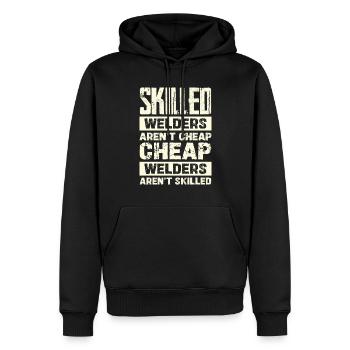 Les soudeurs expérimentés ne sont pas bon marché - Sweat à capuche Premium bio Homme - noir - Devant - Nico (187cm)