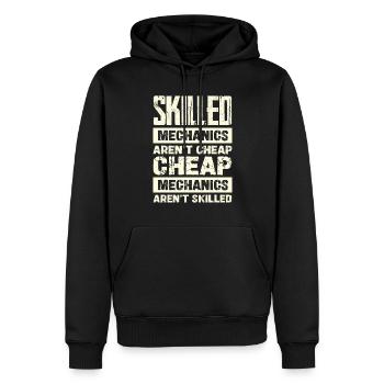 Les mécaniciens expérimentés ne sont pas bon marché - Sweat à capuche Premium bio Homme - noir - Devant - Nico (187cm)