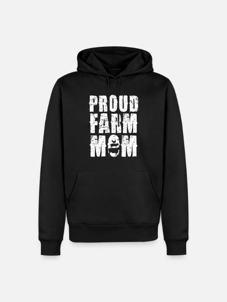 Proud Farm Mama Statement - Men’s Premium Organic Hoodie - black