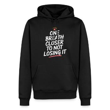 Ruhiger Geist, Meditationspraxis Und Geistiges - Männer Premium Bio Hoodie - Schwarz - Vorne - Nico (187cm)