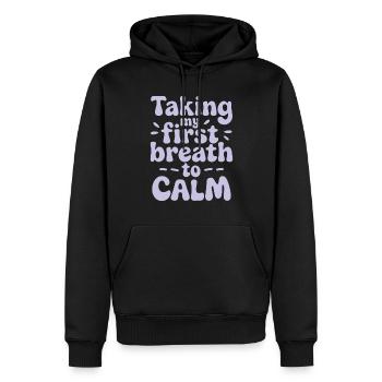 Ruhiger Geist, Meditationspraxis Und Geistiges - Männer Premium Bio Hoodie - Schwarz - Vorne - Nico (187cm)