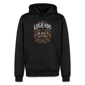 1996 Décembre Naissance Anniversaire Année de naissance - Sweat à capuche Premium bio Homme - noir - Devant - Nico (187cm)