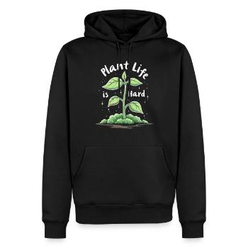 Plant Parent Black Thumb Funny Plant Care Struggle - Männer Premium Bio Hoodie - Schwarz - Vorne - Nico (187cm)