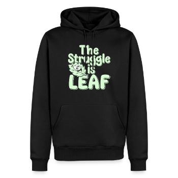 Plant Parent Black Thumb Funny Plant Care Struggle - Männer Premium Bio Hoodie - Schwarz - Vorne - Nico (187cm)
