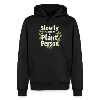 Plant Parent Black Thumb Funny Plant Care Struggle - Männer Premium Bio Hoodie - Schwarz - Vorne - Nico (187cm)