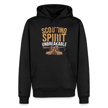 Scout Guide Camping Adventure Boy Girl Scout - Men’s Premium Organic Hoodie - black - Front - Nico (187cm)
