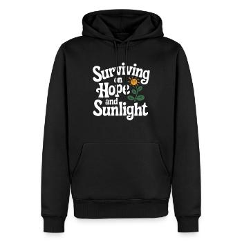 Plant Parent Black Thumb Funny Plant Care Struggle - Männer Premium Bio Hoodie - Schwarz - Vorne - Nico (187cm)