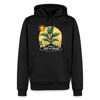 Plant Parent Black Thumb Funny Plant Care Struggle - Männer Premium Bio Hoodie - Schwarz - Vorne - Nico (187cm)