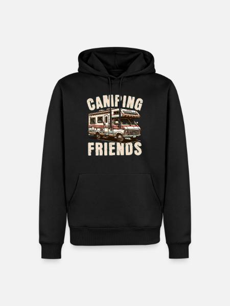 Camping - Men’s Premium Organic Hoodie - black