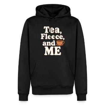 Winter Cozy Culture Warme Decken Hot Cocoa - Männer Premium Bio Hoodie - Schwarz - Vorne - Nico (187cm)
