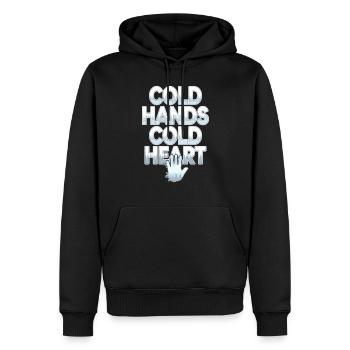 Winter-mürrisch-kälte-wetter-beschwerden - Männer Premium Bio Hoodie - Schwarz - Vorne - Nico (187cm)