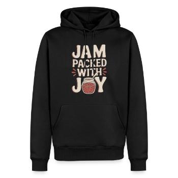 Conservation des aliments faits maison - Sweat à capuche Premium bio Homme - noir - Devant - Nico (187cm)