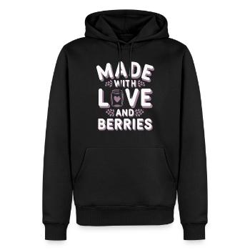 Conservation des aliments faits maison - Sweat à capuche Premium bio Homme - noir - Devant - Nico (187cm)