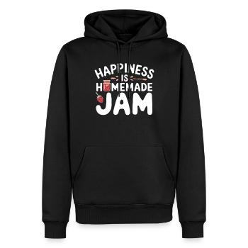 Conservation des aliments faits maison - Sweat à capuche Premium bio Homme - noir - Devant - Nico (187cm)