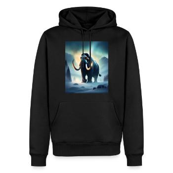 mammouth maléfique effrayant - Sweat à capuche Premium bio Homme - noir - Devant - Nico (187cm)