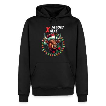 Noël de Noël de Noël de Noël - Sweat à capuche Premium bio Homme - noir - Devant - Nico (187cm)